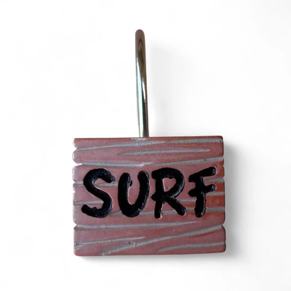 Kathy Middlebrook Beach, Surf, Sun Shower Curtain Hooks